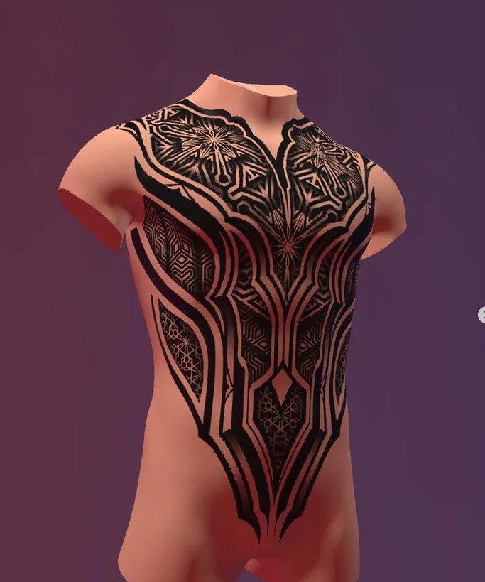 Projet de torse — projection 3D